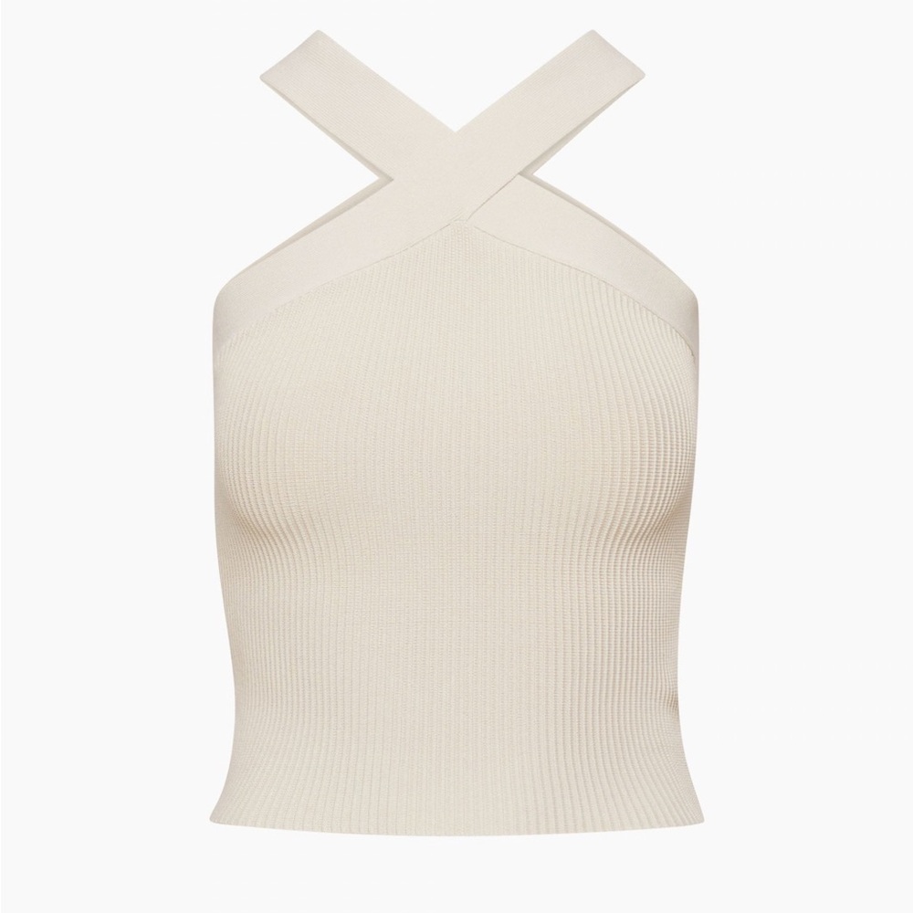 Aritzia Babaton, Sculpt Knit Cross Tank Top XS